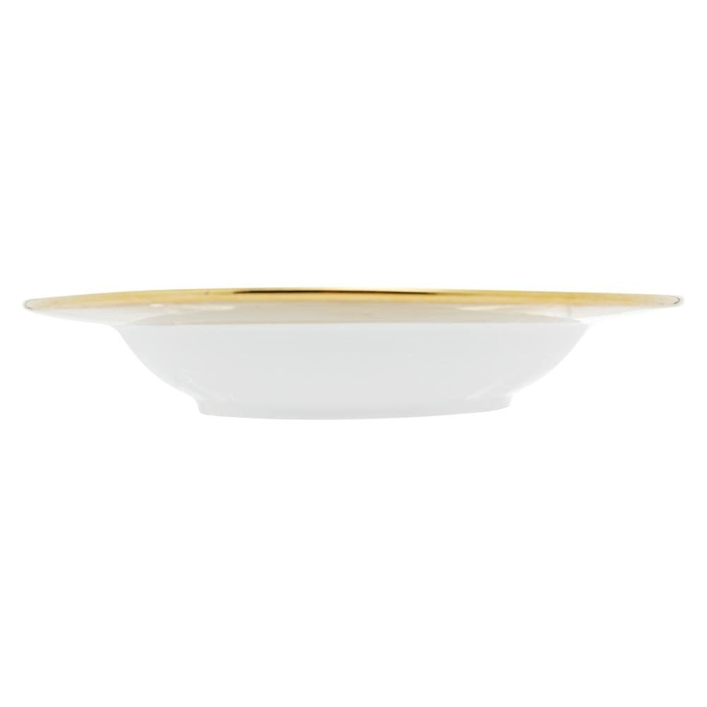 Set of 6 White Porcelain Deep Plates