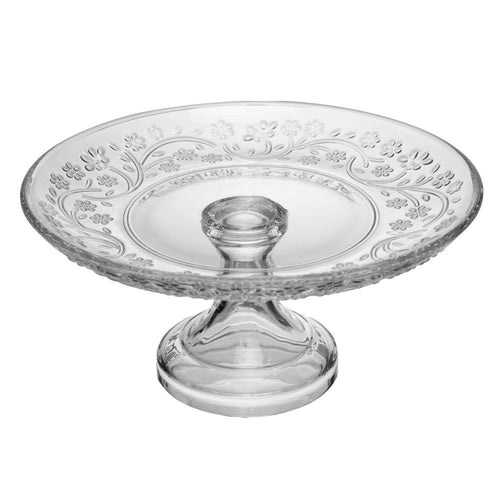 Crystal Footed Dessert Plate