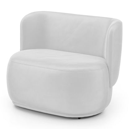 White Organic 2-Seater Loveseat