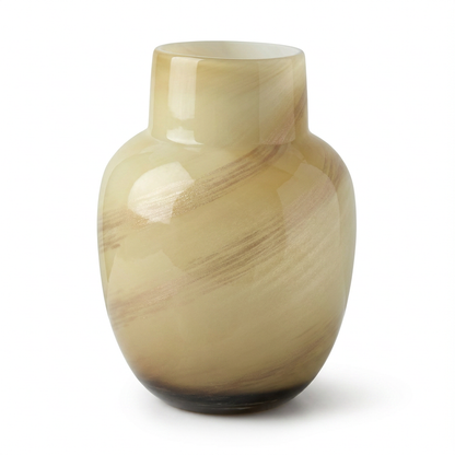 Soft Green Organic Glass Vase