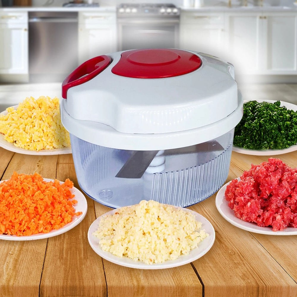 500 ml Manual Food Chopper with 3 Blades