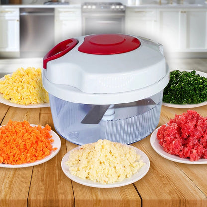 500 ml Manual Food Chopper with 3 Blades