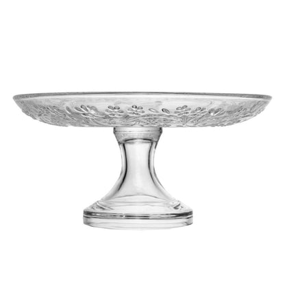 Crystal Footed Dessert Plate