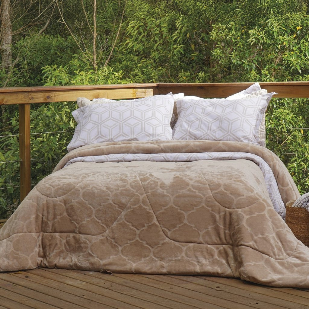 Reversible King Plush Comforter