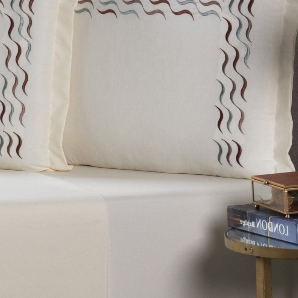 Embroidered King Cotton Sheet Set