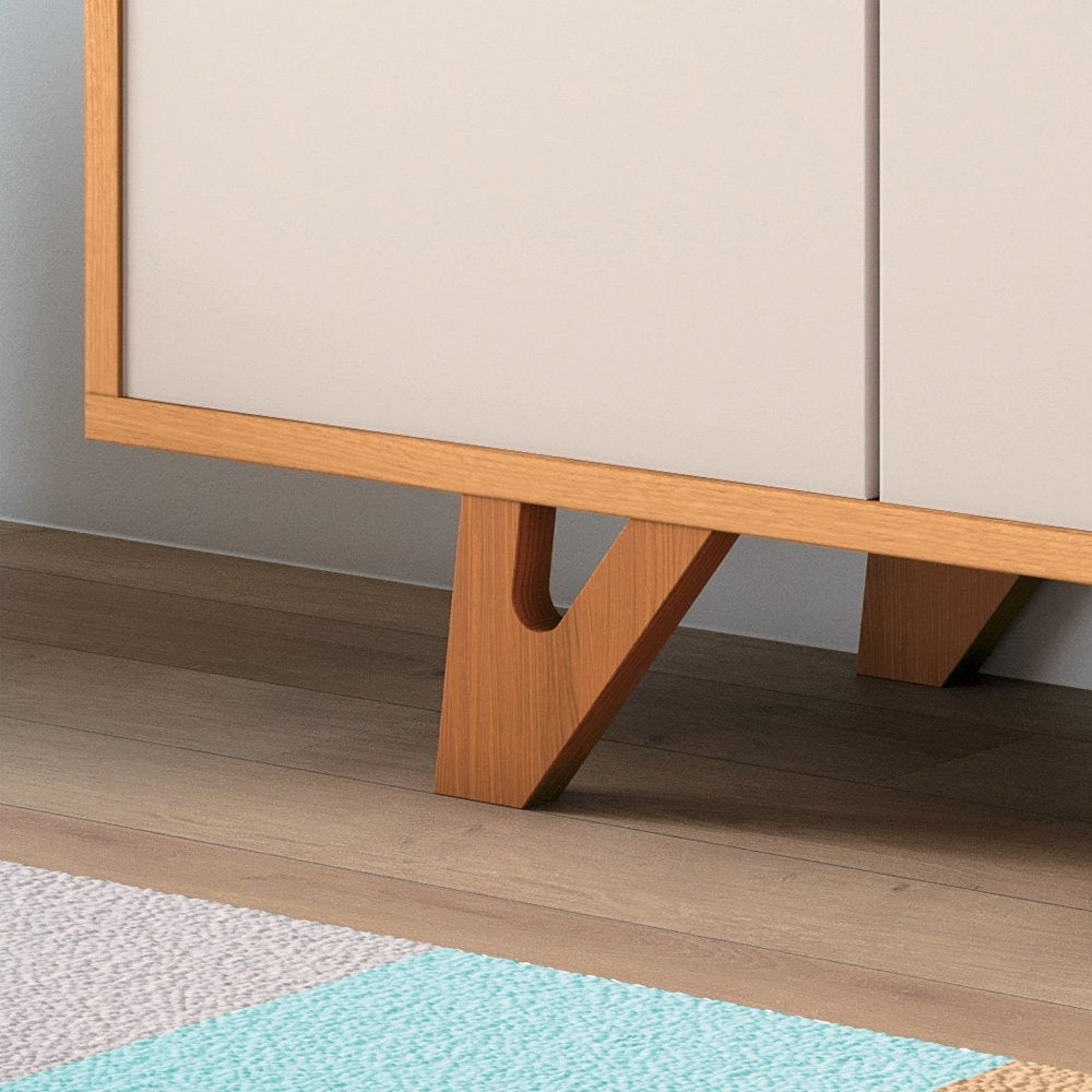 2-Door 2-Drawer Buffet Sideboard with Bar Tray