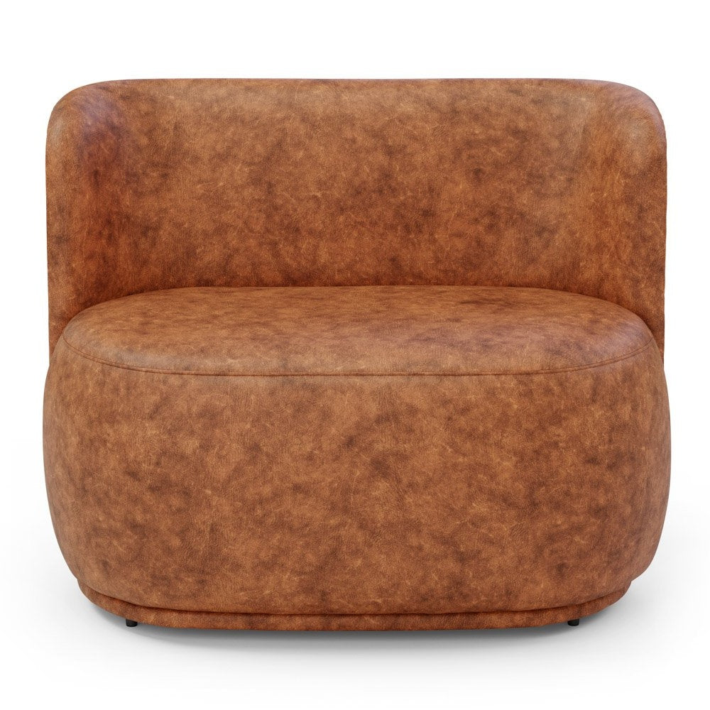 Caramel Organic Armchair and Loveseat Set
