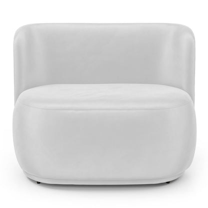 White Organic 2-Seater Loveseat