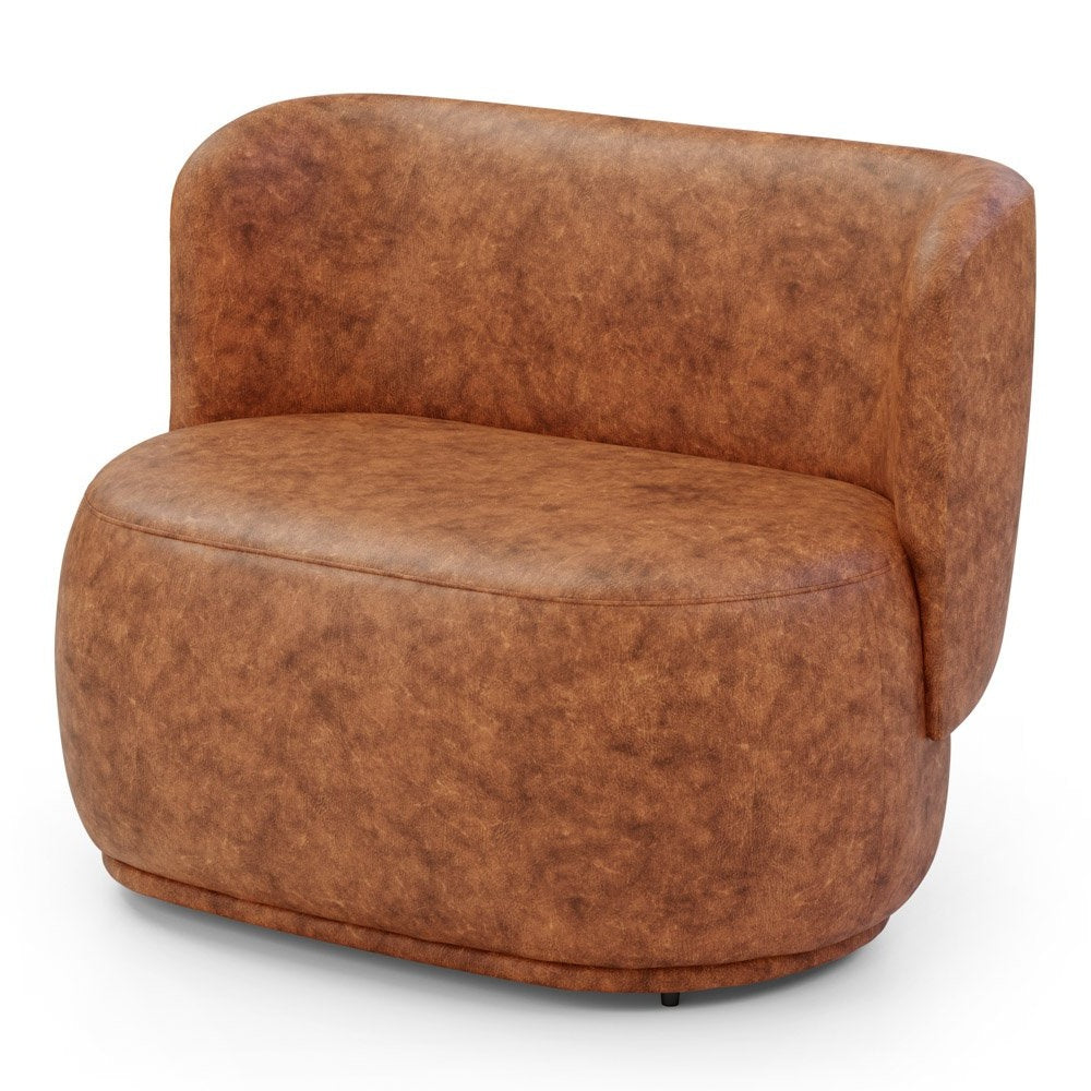 Caramel Organic Armchair and Loveseat Set