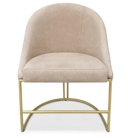 Velvet Accent Chair with Gold Metal Legs
